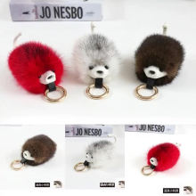 New 100%  Mink fur key keychain real mink claw pendant fur key chain Mink Claw Key Buckle Plush Pendant